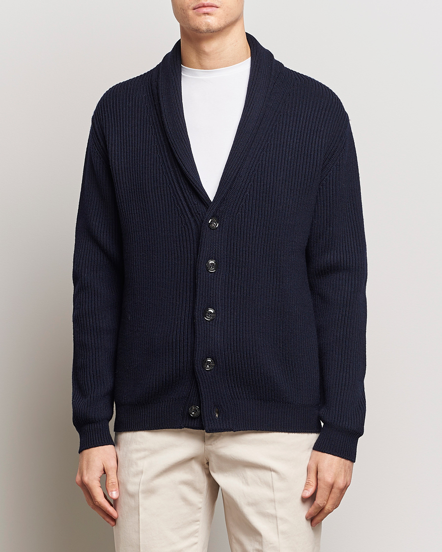 Homme | Sections | Altea | Shawl Collar Cardigan Navy