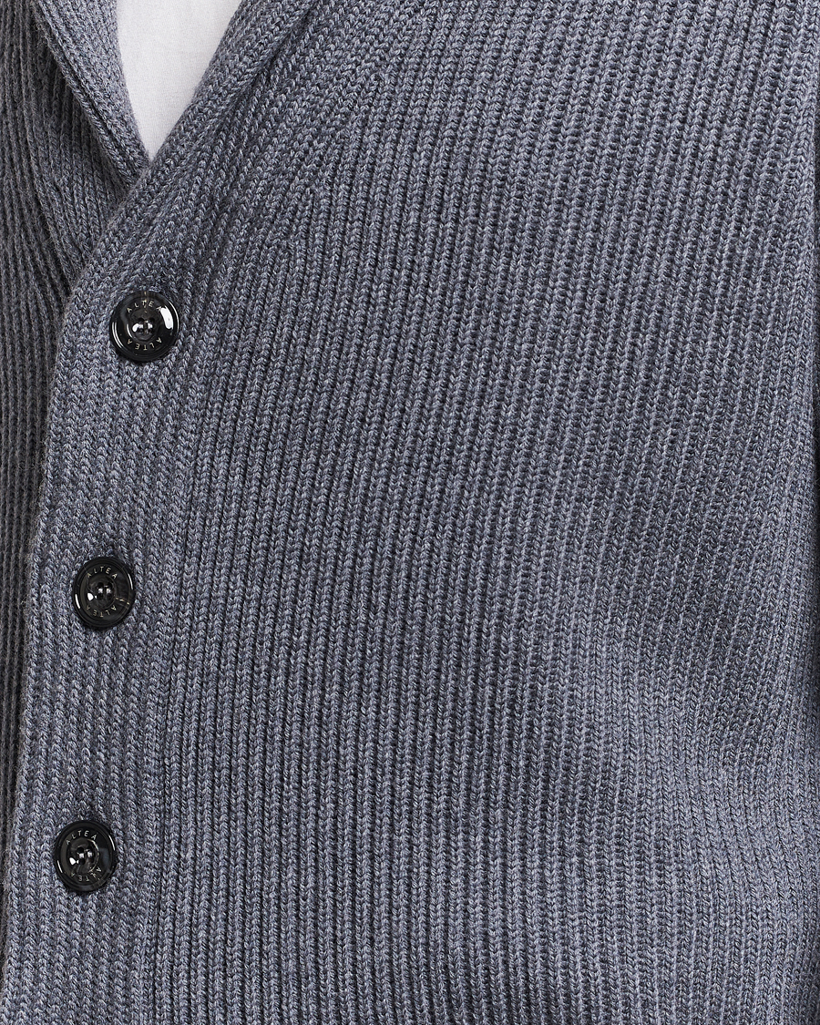 Homme | Pulls Et Tricots | Altea | Shawl Collar Cardigan Charcoal