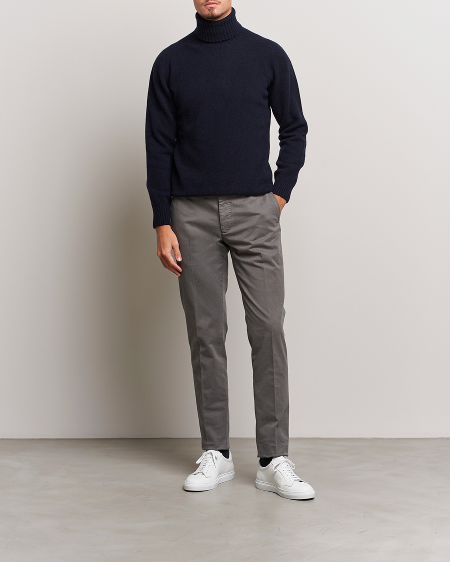 Homme | Pulls Et Tricots | Altea | Wool/Cashmere Crew Neck Rollneck Navy