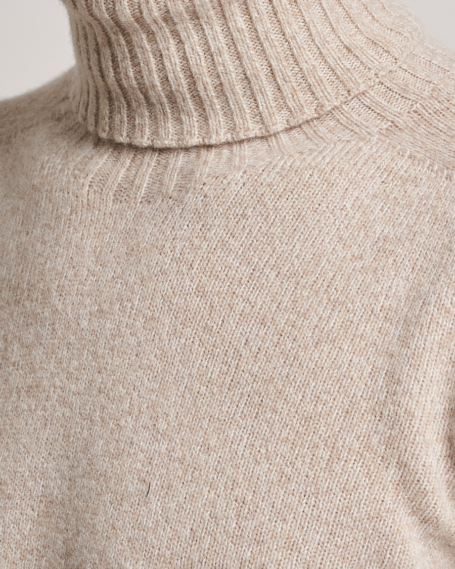 Homme | Pulls Et Tricots | Altea | Wool/Cashmere Crew Neck Rollneck Beige Melange
