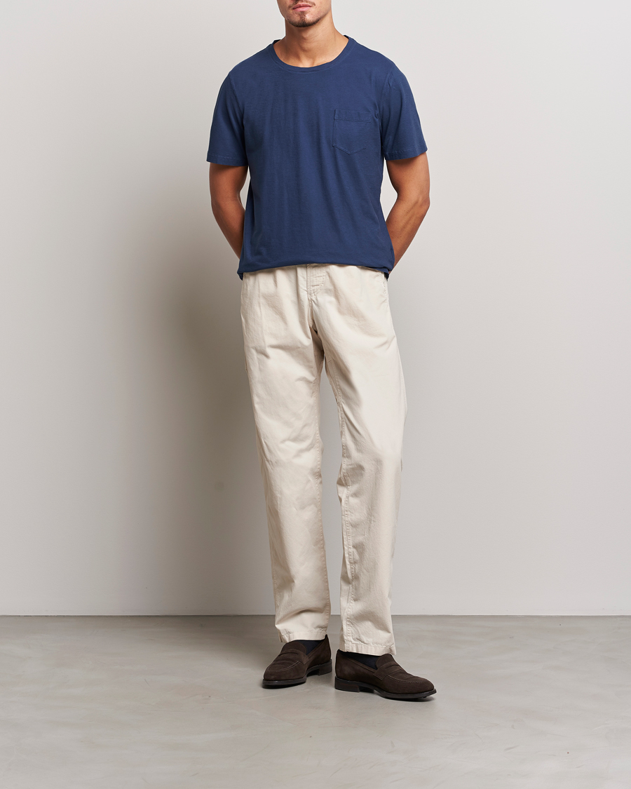 Homme | T-shirts | Massimo Alba | Panarea Cotton Jersey T-Shirt Navy