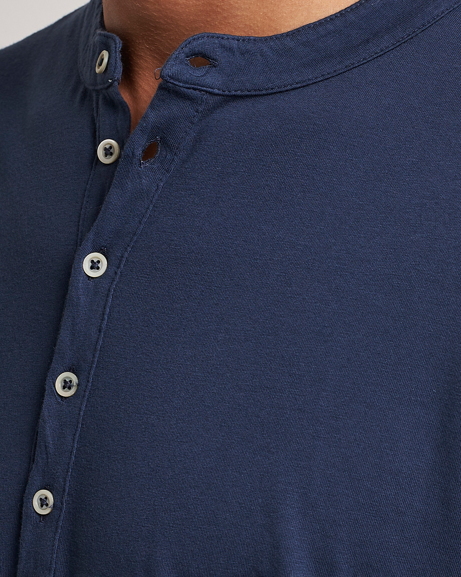 Homme | Pulls Et Tricots | Massimo Alba | Hawai Cotton/Cashmere Henley Navy