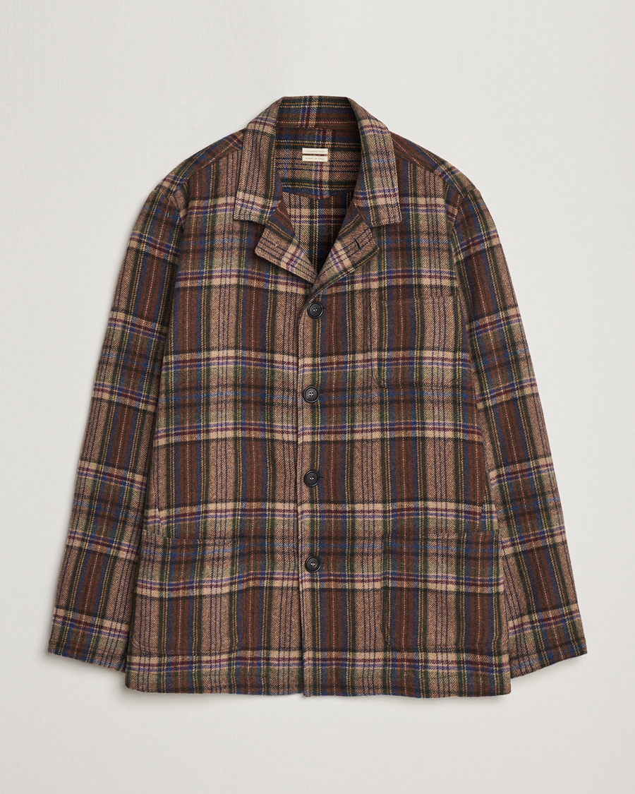 Homme | Manteaux Et Vestes | Massimo Alba | Florida Soft Wool Shirt Jacket Brown Check