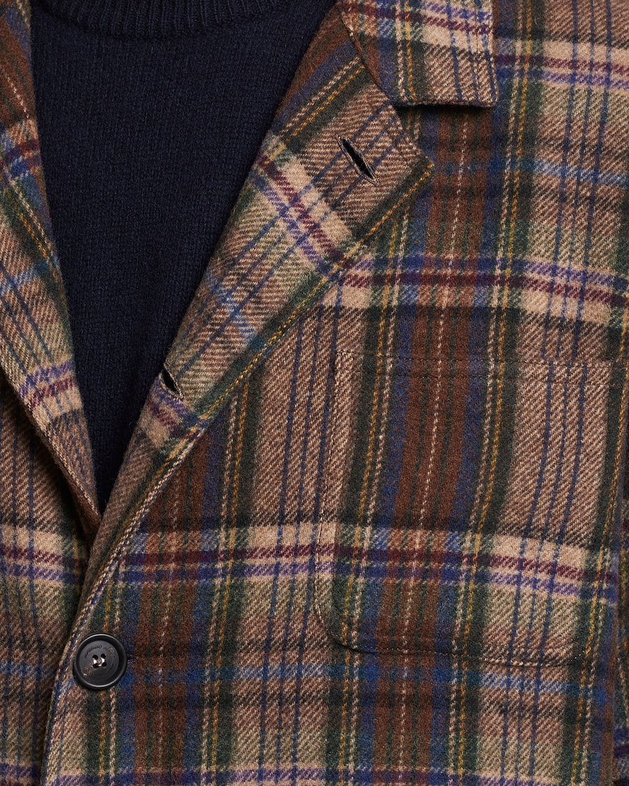 Homme | Manteaux Et Vestes | Massimo Alba | Florida Soft Wool Shirt Jacket Brown Check