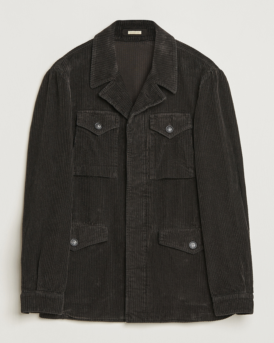 Homme | Manteaux Et Vestes | Massimo Alba | Velvet Corduroy Field Jacket Carob