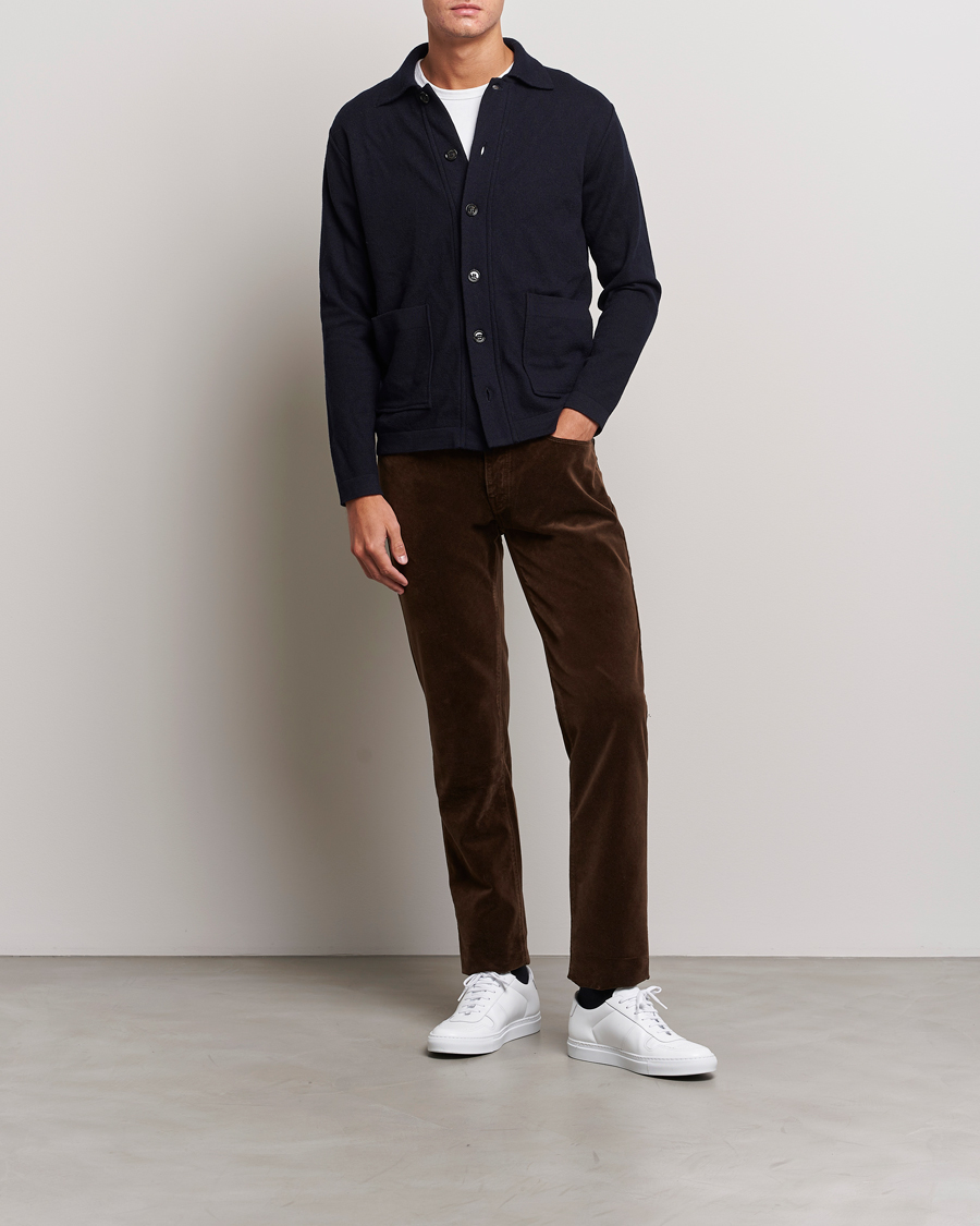 Homme | Pantalons | Massimo Alba | Regular Fit Velvet 5-Pocket Pants Chestnut