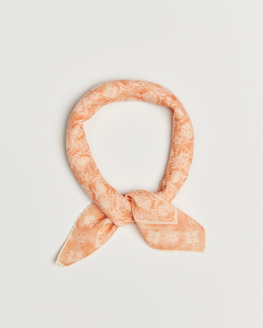 Homme | Massimo Alba Printed Cashmere Bandana Apricot | Massimo Alba | Printed Cashmere Bandana Apricot