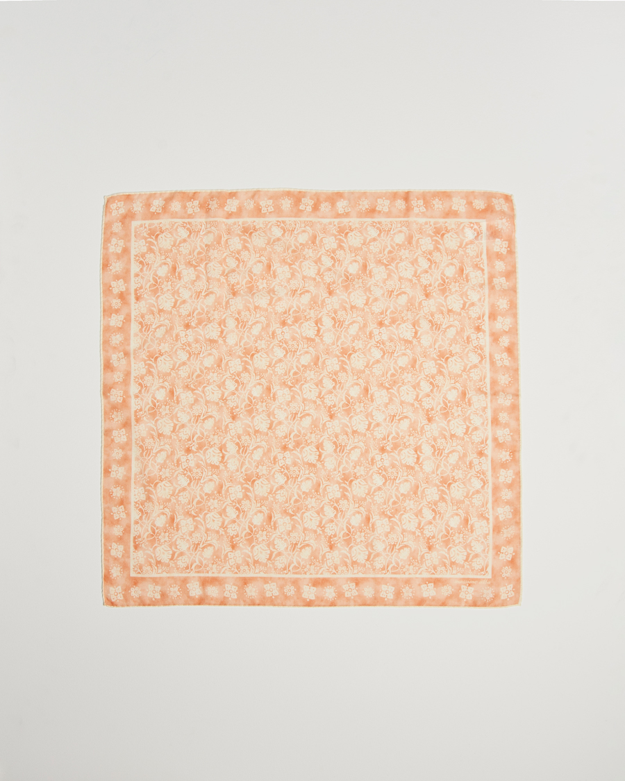 Homme | Massimo Alba Printed Cashmere Bandana Apricot | Massimo Alba | Printed Cashmere Bandana Apricot