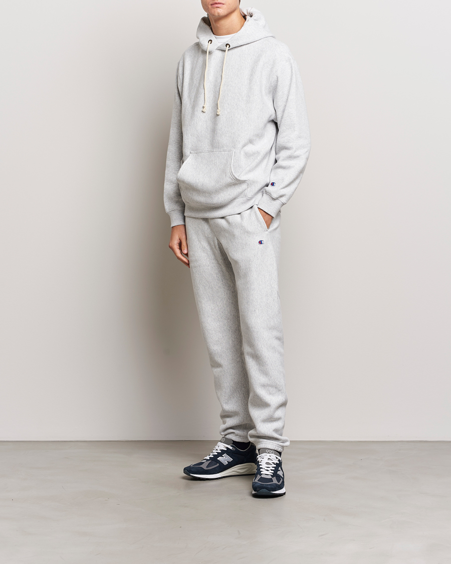 Homme | Pulls Et Tricots | Champion | Reverse Weave Soft Fleece Hoodie Grey Melange