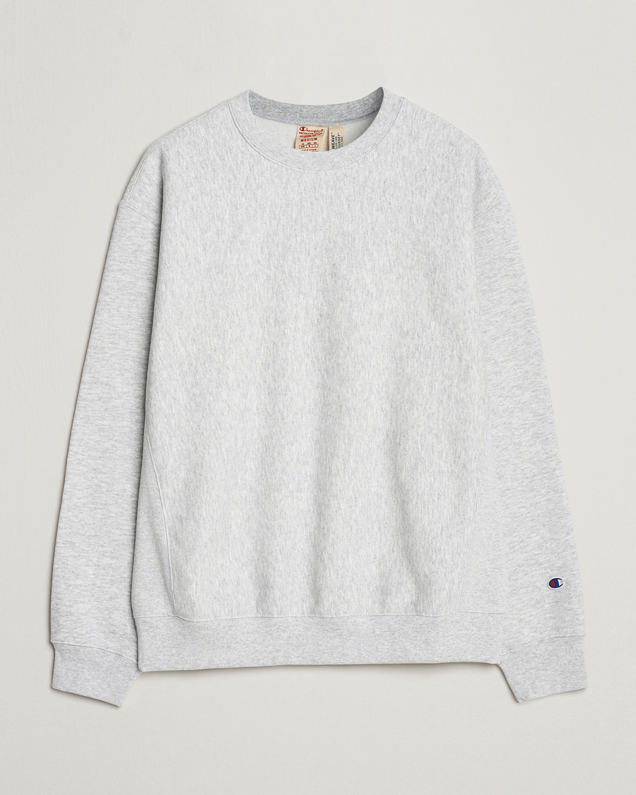 Homme | Pulls Et Tricots | Champion | Reverse Weave Soft Fleece Sweatshirt Grey Melange