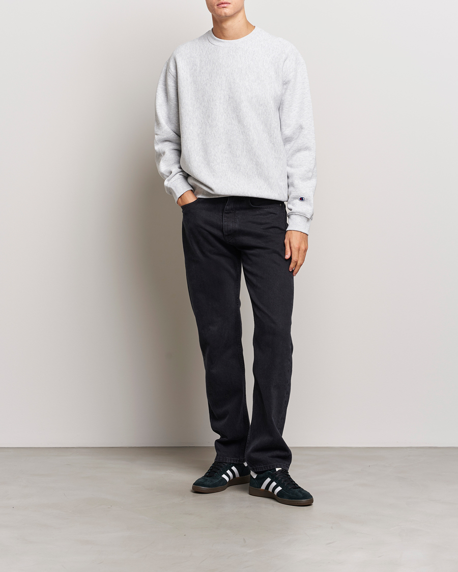 Homme | Pulls Et Tricots | Champion | Reverse Weave Soft Fleece Sweatshirt Grey Melange