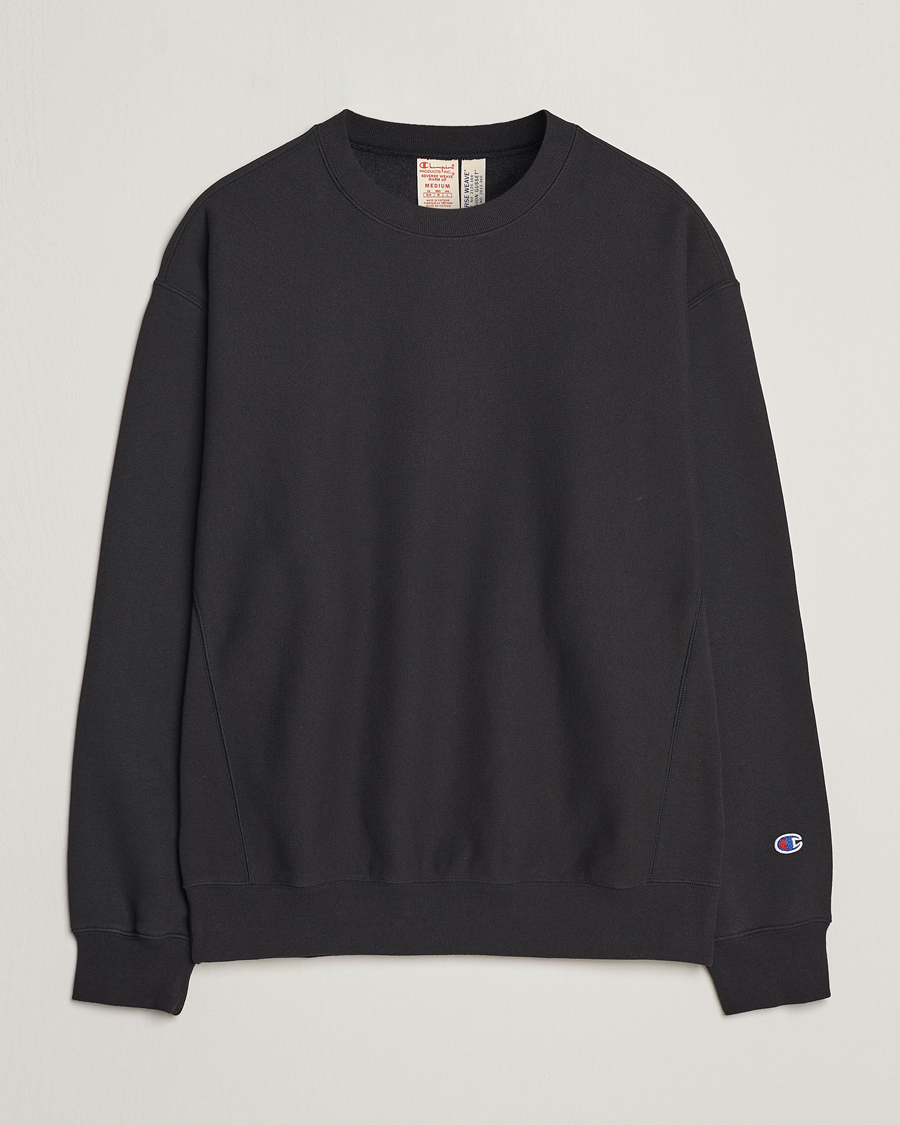Homme | Pulls Et Tricots | Champion | Reverse Weave Soft Fleece Sweatshirt Black Beauty