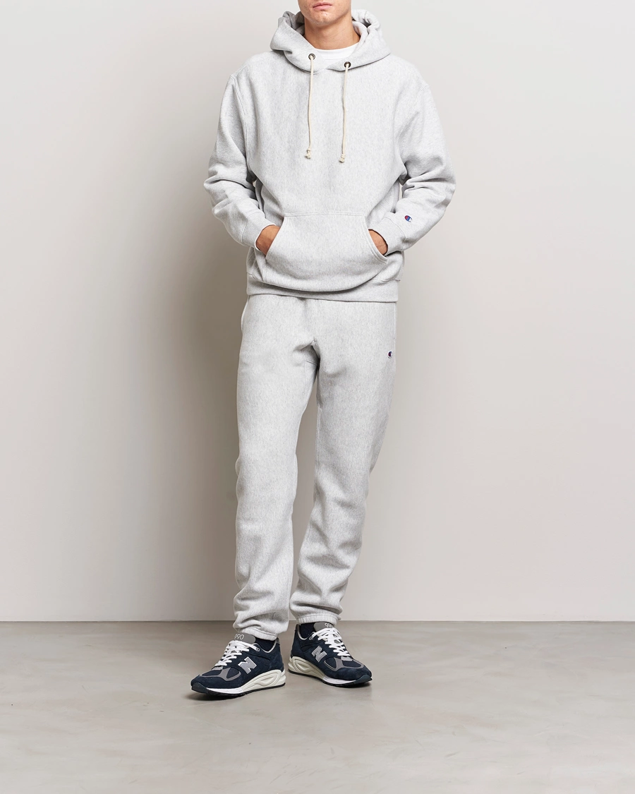 Homme | Pantalons | Champion | Reverse Weave Soft Fleece Sweatpants Grey Melange