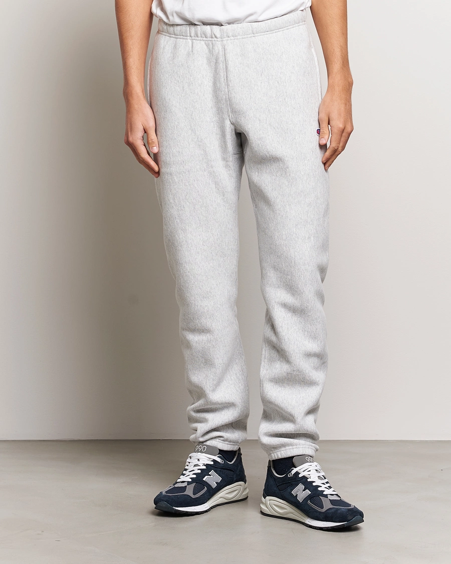Homme | Pantalons De Jogging | Champion | Reverse Weave Soft Fleece Sweatpants Grey Melange