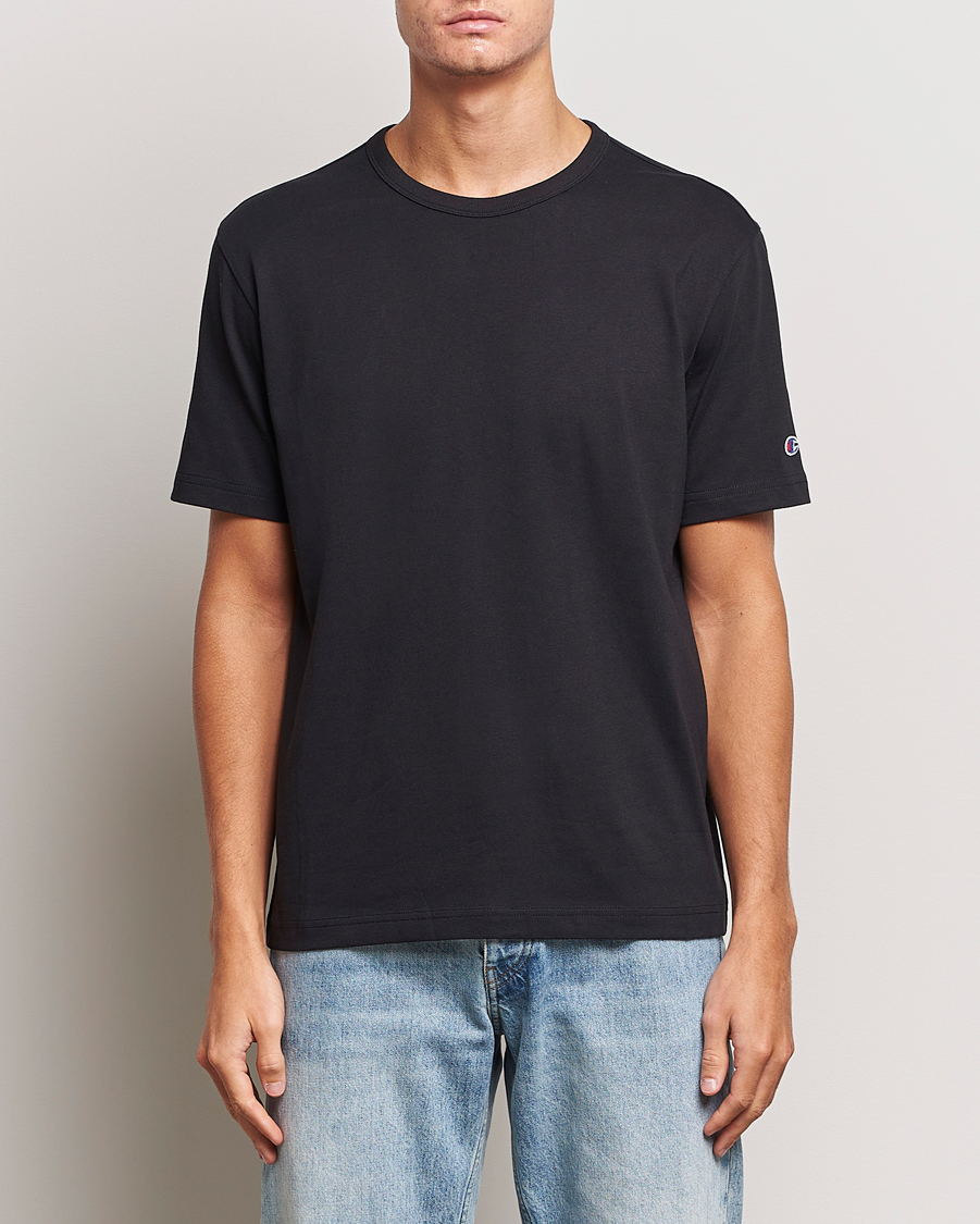 Homme | T-Shirts Noirs | Champion | Jersey Crew Neck T-shirt Black Beauty