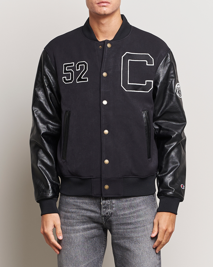 Homme | Manteaux Et Vestes | Champion | Archive Varsity Bomber Jacket Black Beauty