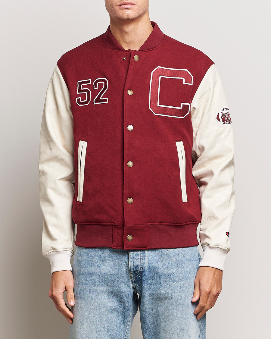 Homme | Manteaux Et Vestes | Champion | Archive Varsity Bomber Jacket Cabernet