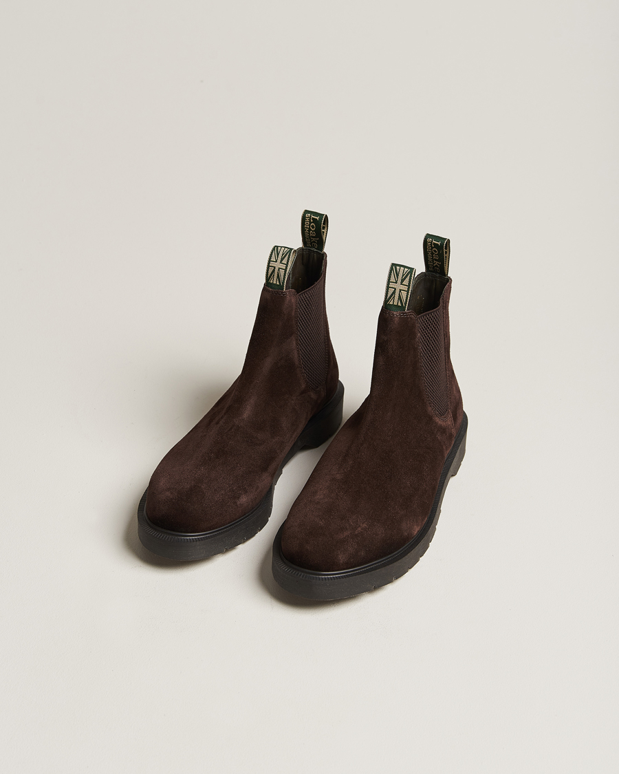 Homme | Bottes | Loake Shoemakers | Mccauley Heat Sealed Chelsea Brown Suede