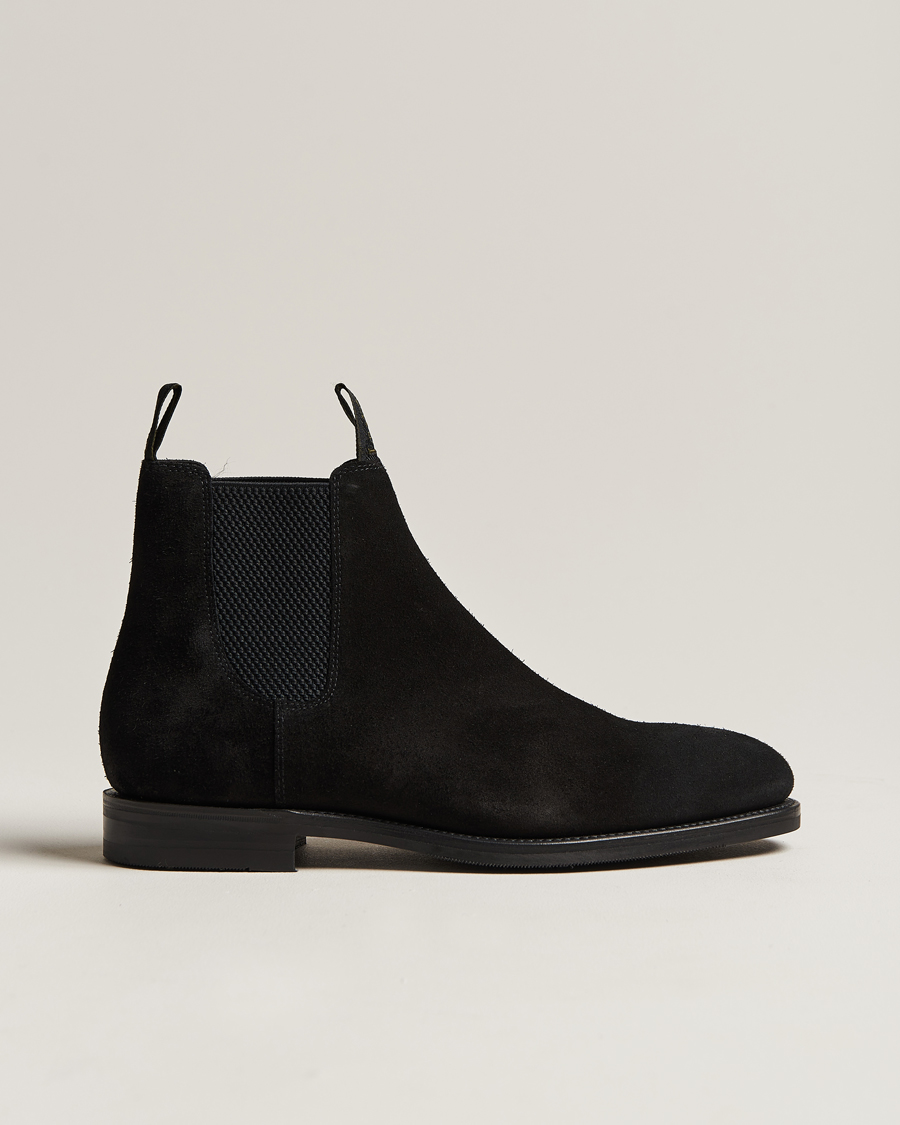 Homme | Loake 1880 Emsworth Chelsea Boot Black Suede | Loake 1880 | Emsworth Chelsea Boot Black Suede