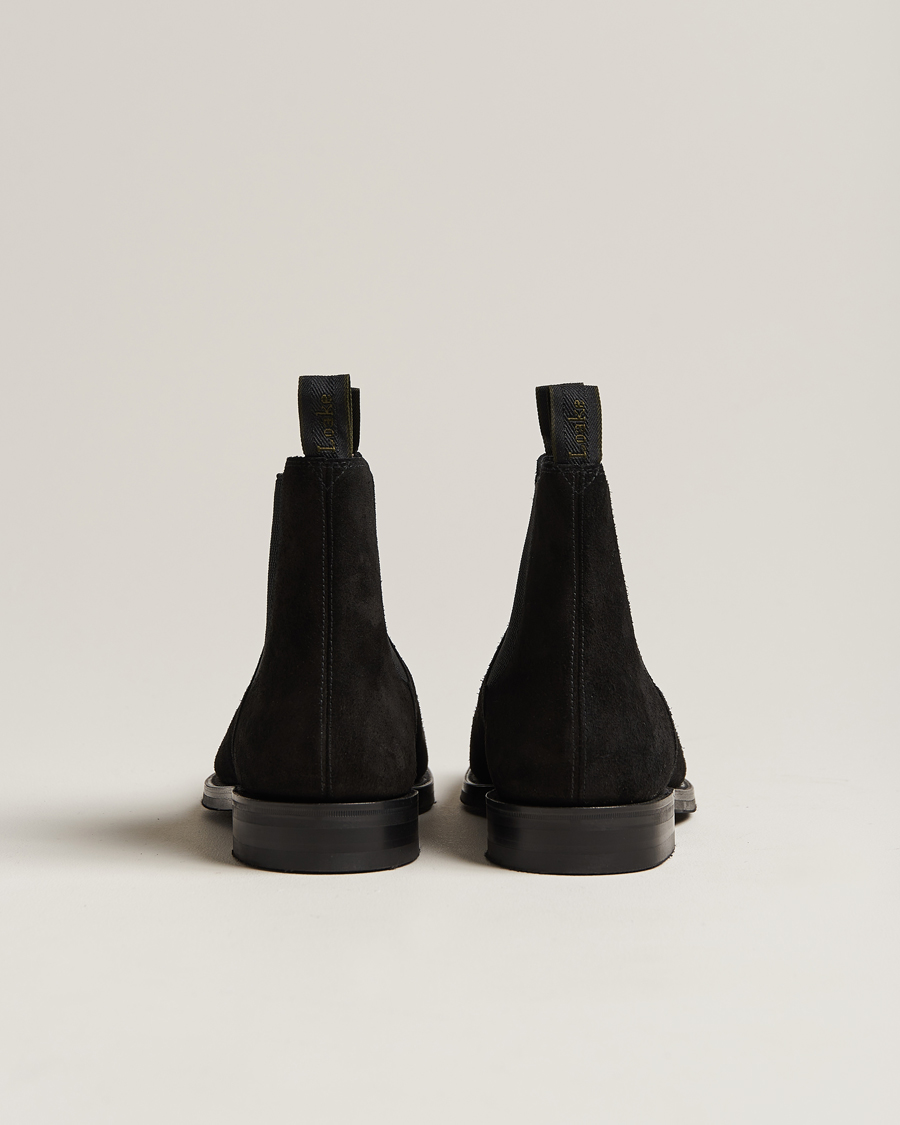 Homme | Loake 1880 Emsworth Chelsea Boot Black Suede | Loake 1880 | Emsworth Chelsea Boot Black Suede