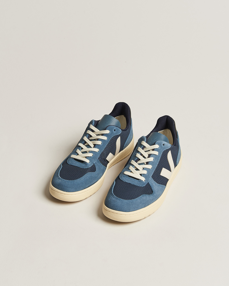 Homme | Veja V-10 Ripstop Leather Sneaker Nautico Pierre | Veja | V-10 Ripstop Leather Sneaker Nautico Pierre