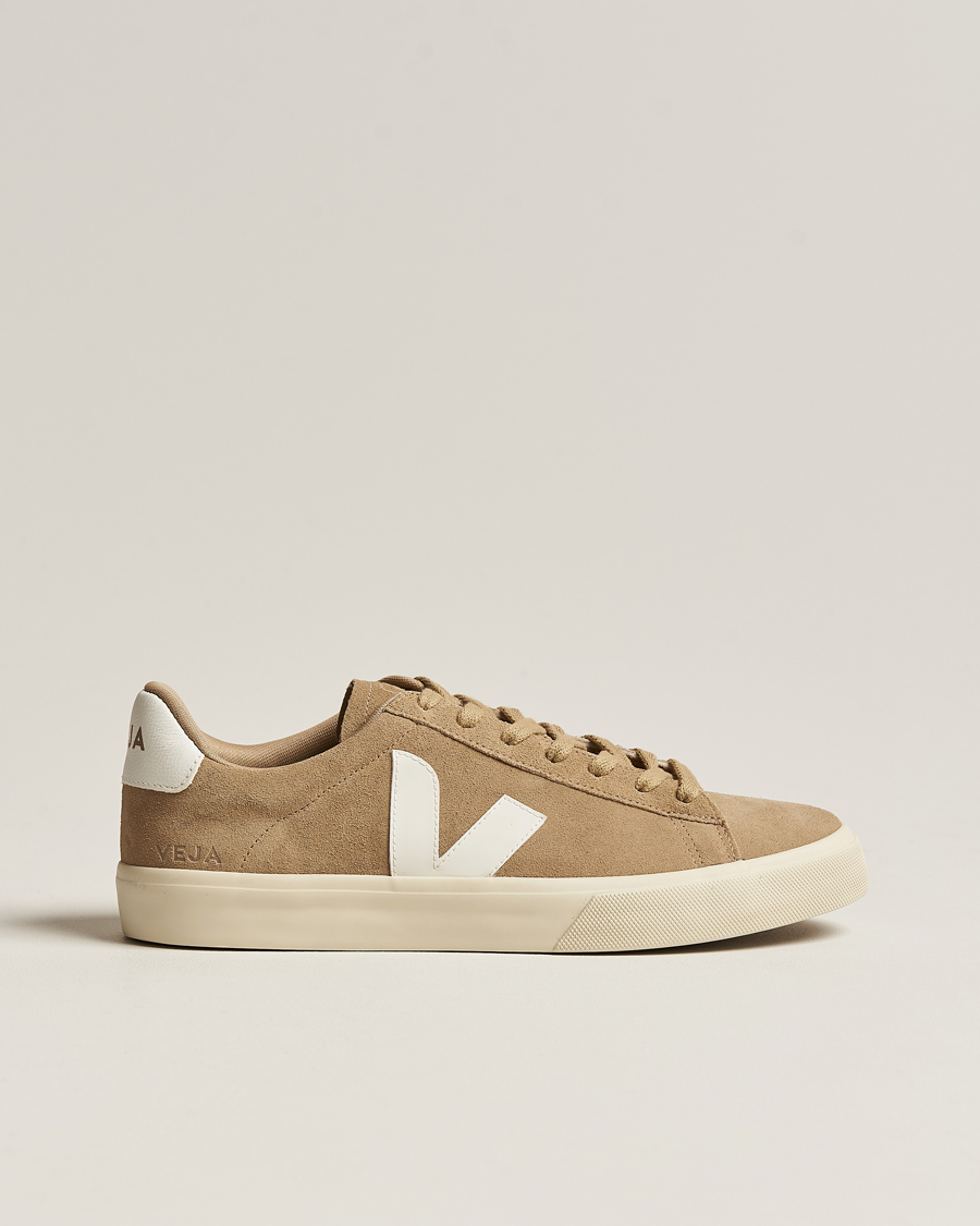 Homme | Veja Campo Suede Sneaker Dune White | Veja | Campo Suede Sneaker Dune White