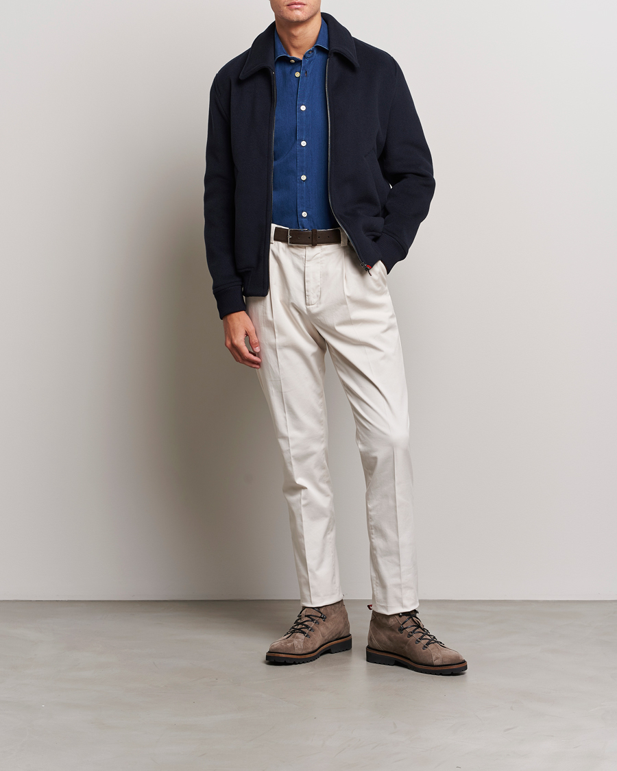 Homme | Manteaux Et Vestes | Kiton | Wool/Cashmere Bomber Jacket Navy