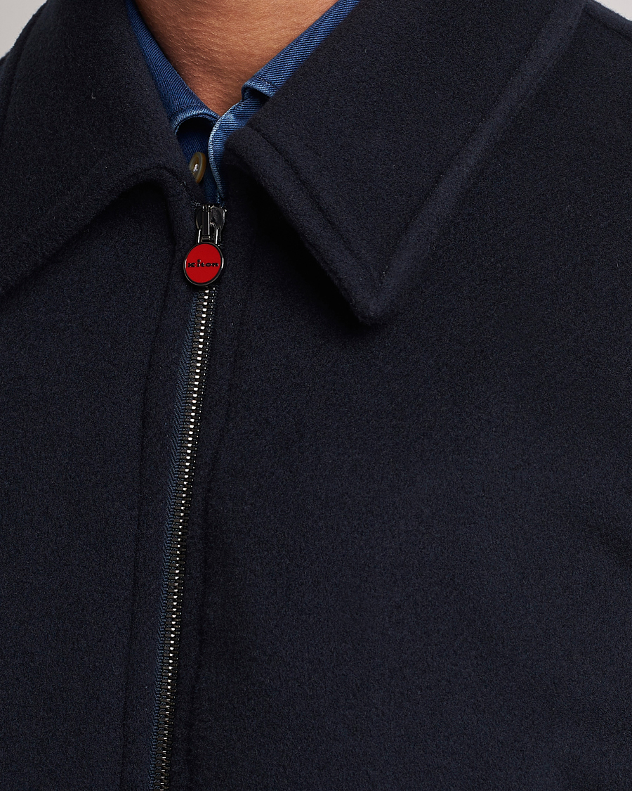 Homme | Manteaux Et Vestes | Kiton | Wool/Cashmere Bomber Jacket Navy