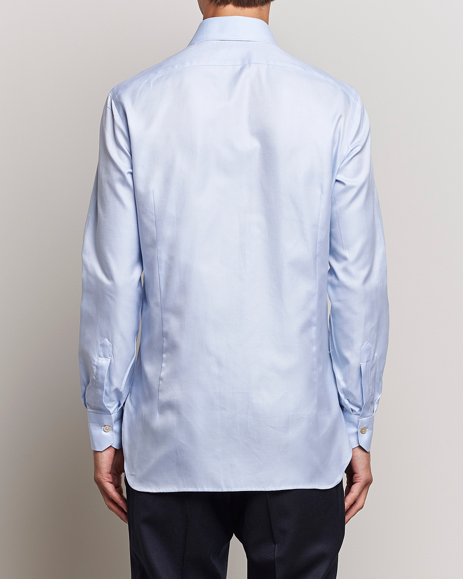 Homme | Chemises | Kiton | Slim Fit Royal Oxford Shirt Light Blue