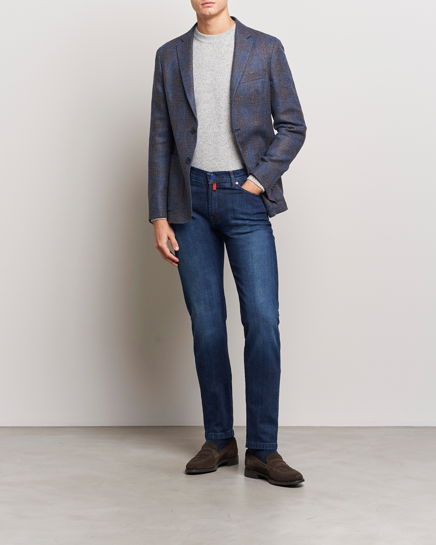 Homme | Jeans | Kiton | Slim Fit Stretch Jeans Medium Blue Wash