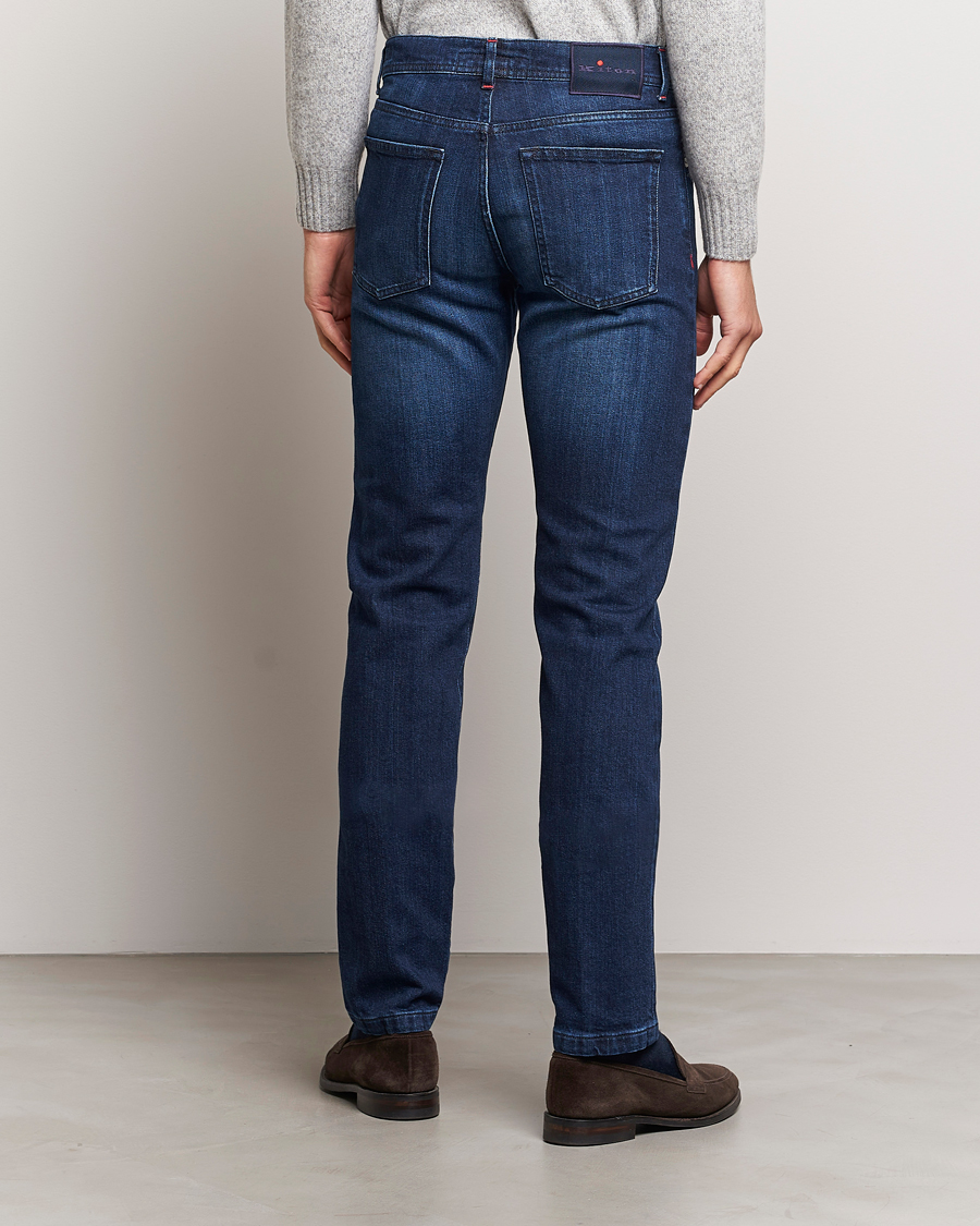 Homme | Jeans | Kiton | Slim Fit Stretch Jeans Medium Blue Wash