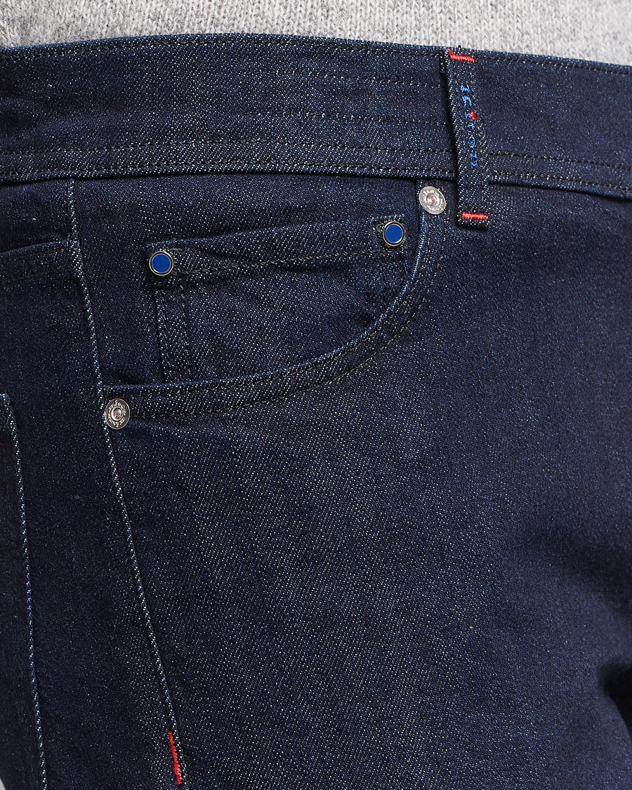 Homme | Jeans | Kiton | Slim Fit Stretch Jeans Dark Blue Wash
