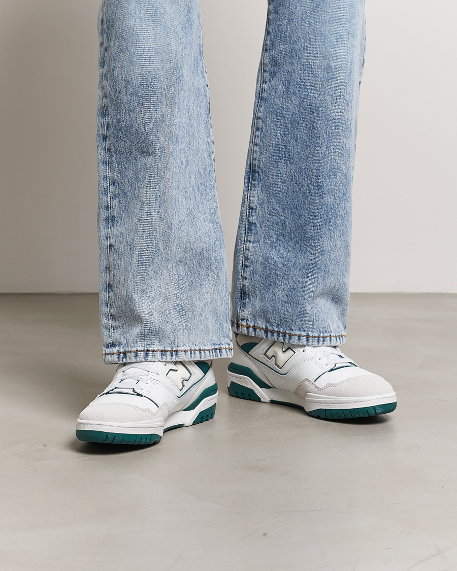 Homme | New Balance 550 Sneakers White/Green | New Balance | 550 Sneakers White/Green