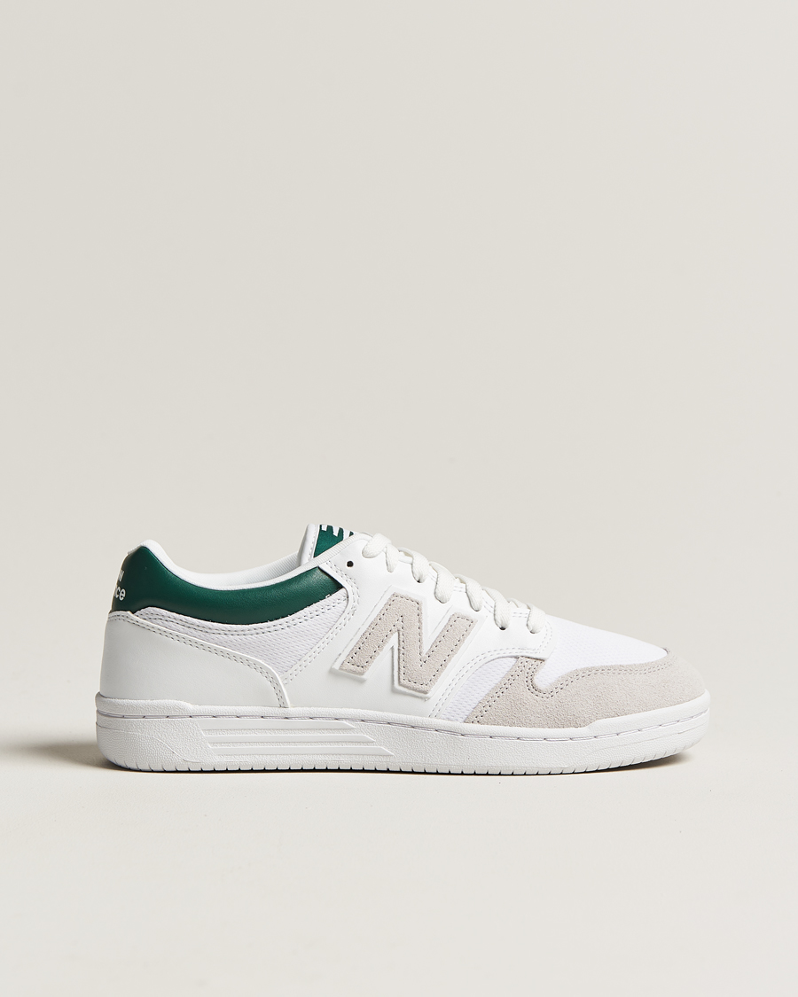 Homme | New Balance 480 Sneakers White/Green | New Balance | 480 Sneakers White/Green