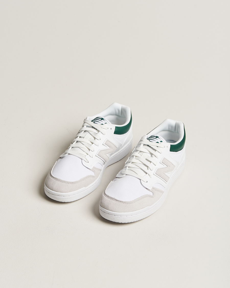 Homme | New Balance 480 Sneakers White/Green | New Balance | 480 Sneakers White/Green