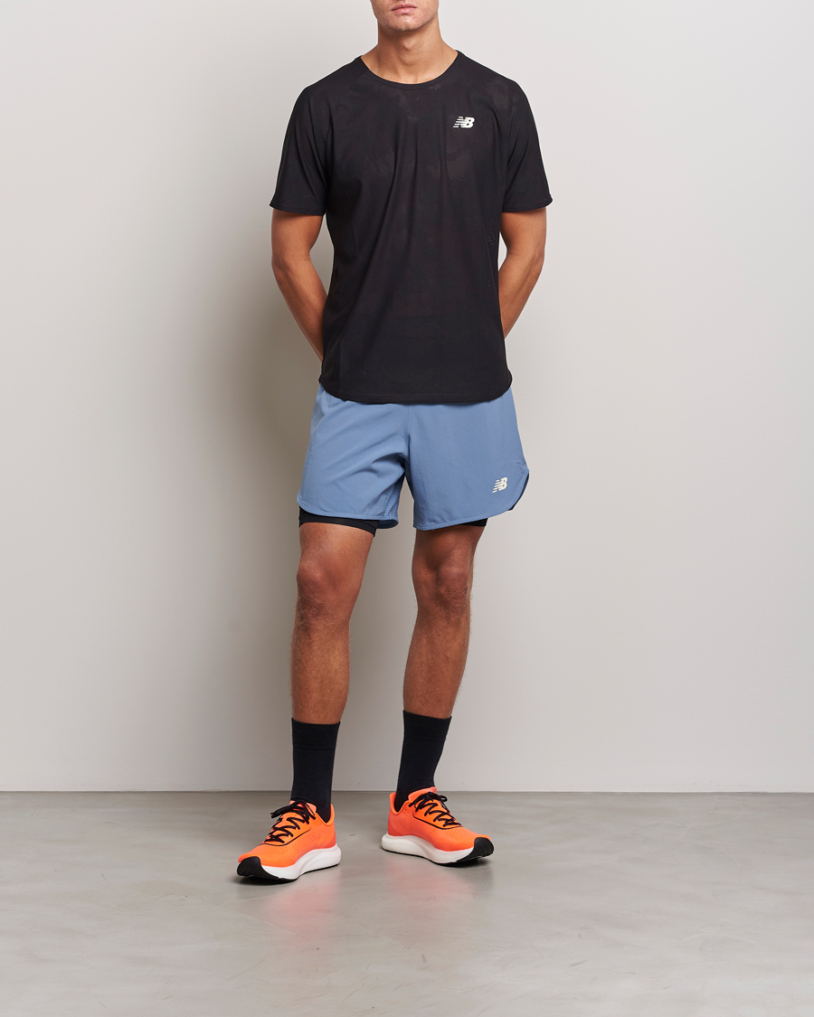 Homme | Shorts | New Balance | Running Q Speed 2 in 1 Shorts Mercury Blue