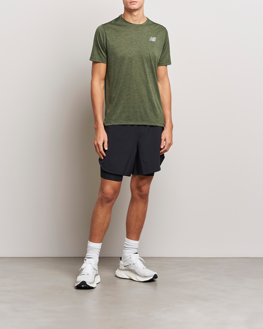 Homme | T-shirts | New Balance | Running Impact Run T-Shirt Kombu Heather