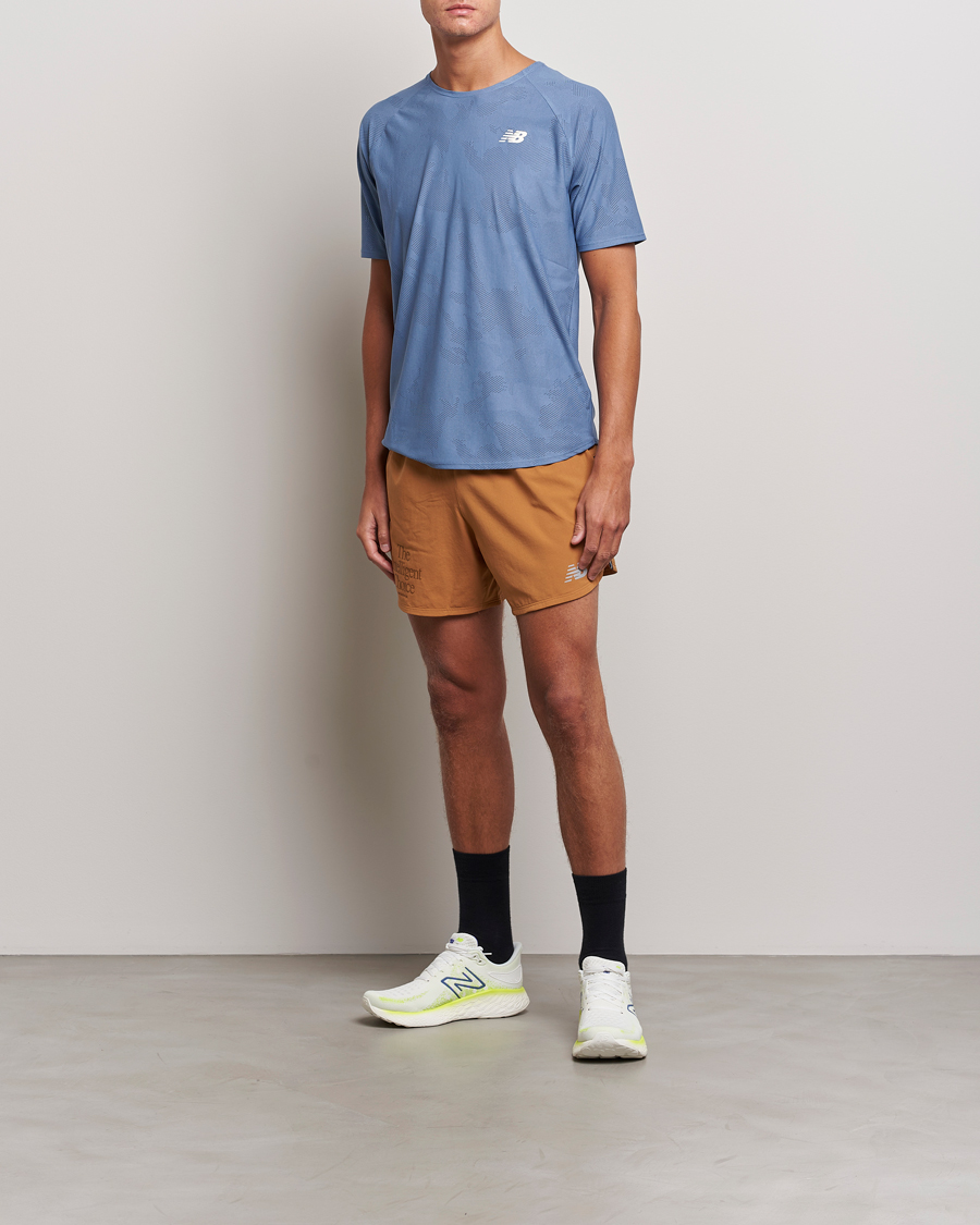 Homme | Shorts | New Balance | Running Impact Run 5 Inch Shorts Tobacco