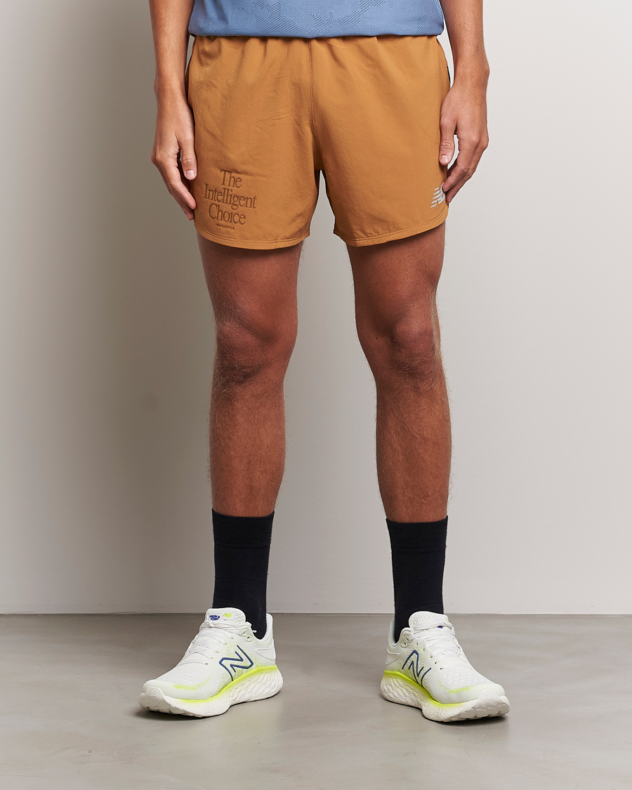 Homme | Shorts | New Balance | Running Impact Run 5 Inch Shorts Tobacco