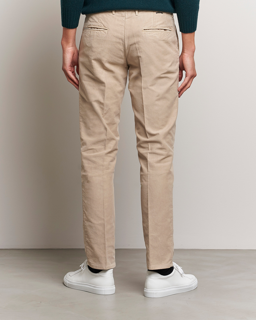 Homme | Pantalons | Incotex | Slim Fit Garment Dyed Slacks Beige