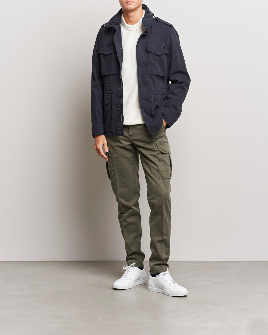Homme | Pantalons | Incotex | Slim Fit Cargo Pants Military