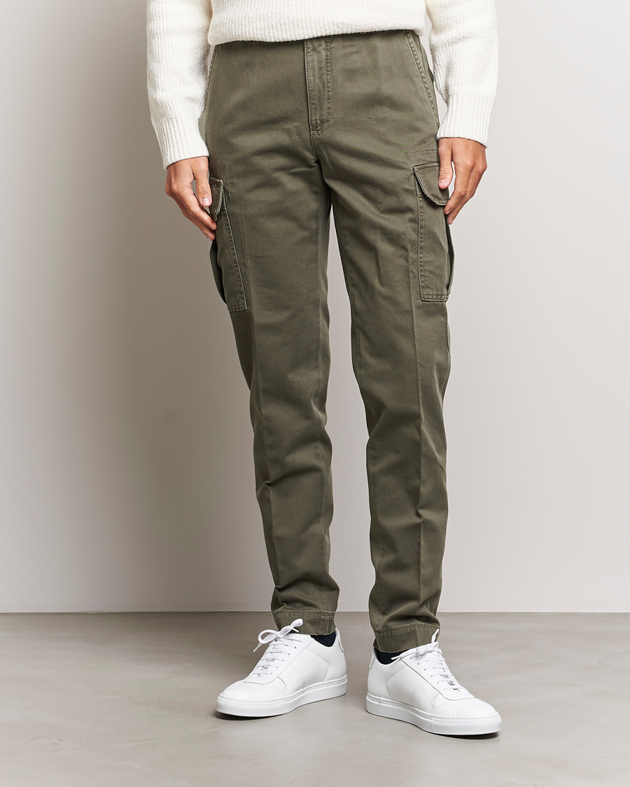 Homme | Pantalons | Incotex | Slim Fit Cargo Pants Military