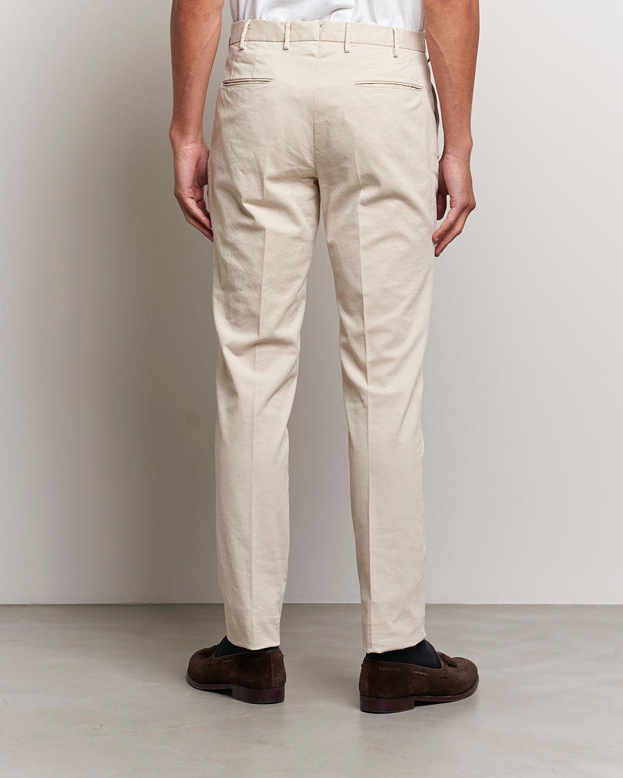 Homme | Pantalons | Incotex | Slim Fit Cotton Stretch Chinos Off White