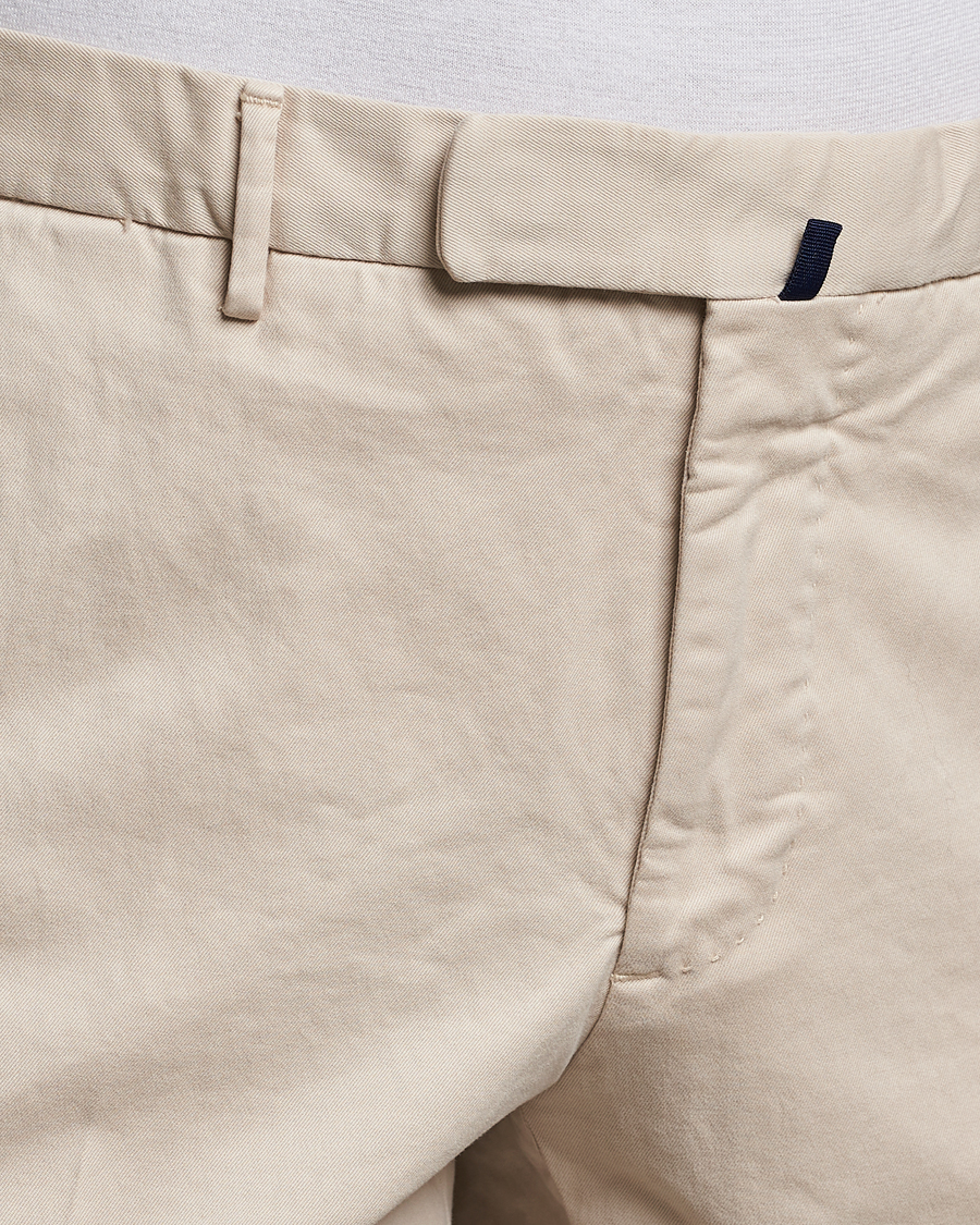 Homme | Pantalons | Incotex | Slim Fit Cotton Stretch Chinos Off White