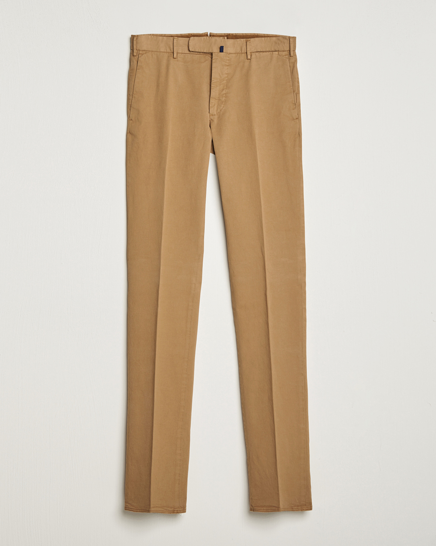 Homme | Pantalons | Incotex | Slim Fit Cotton Stretch Chinos Beige