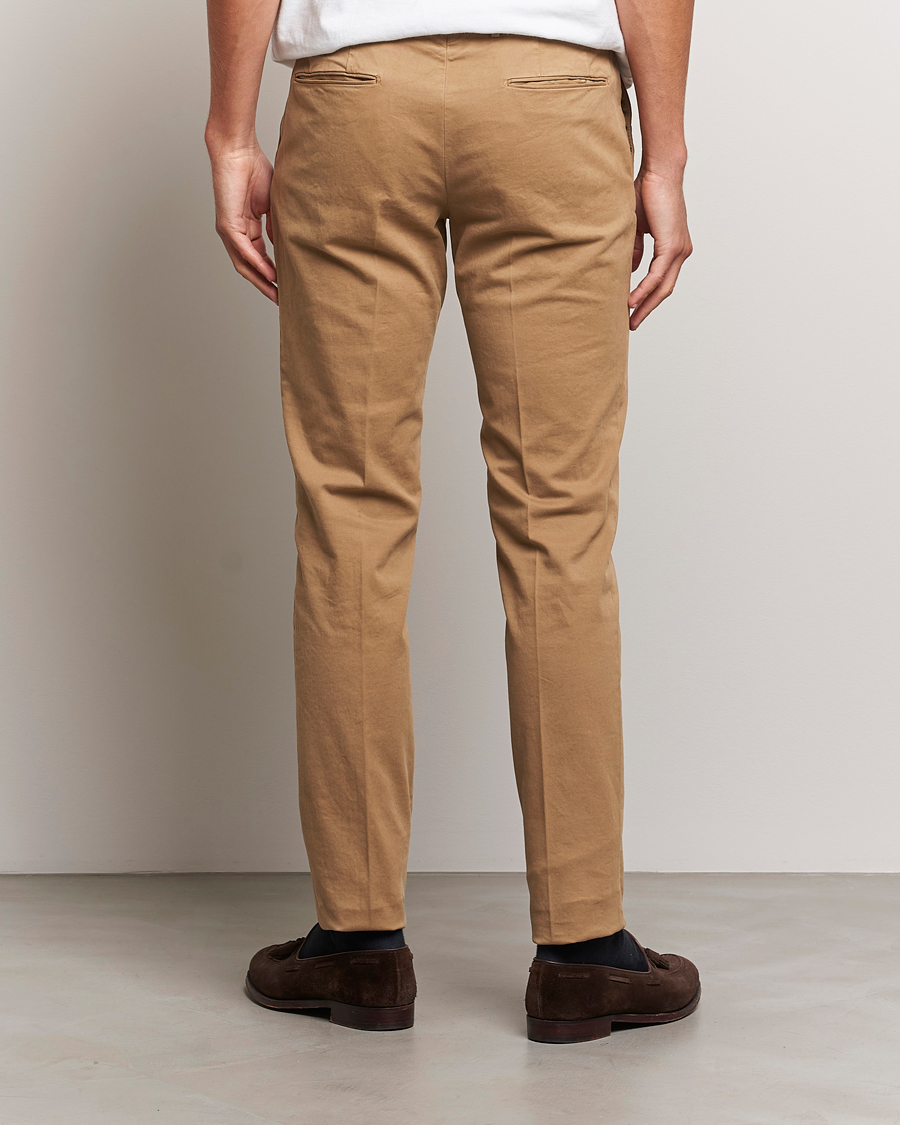 Homme | Pantalons | Incotex | Slim Fit Cotton Stretch Chinos Beige