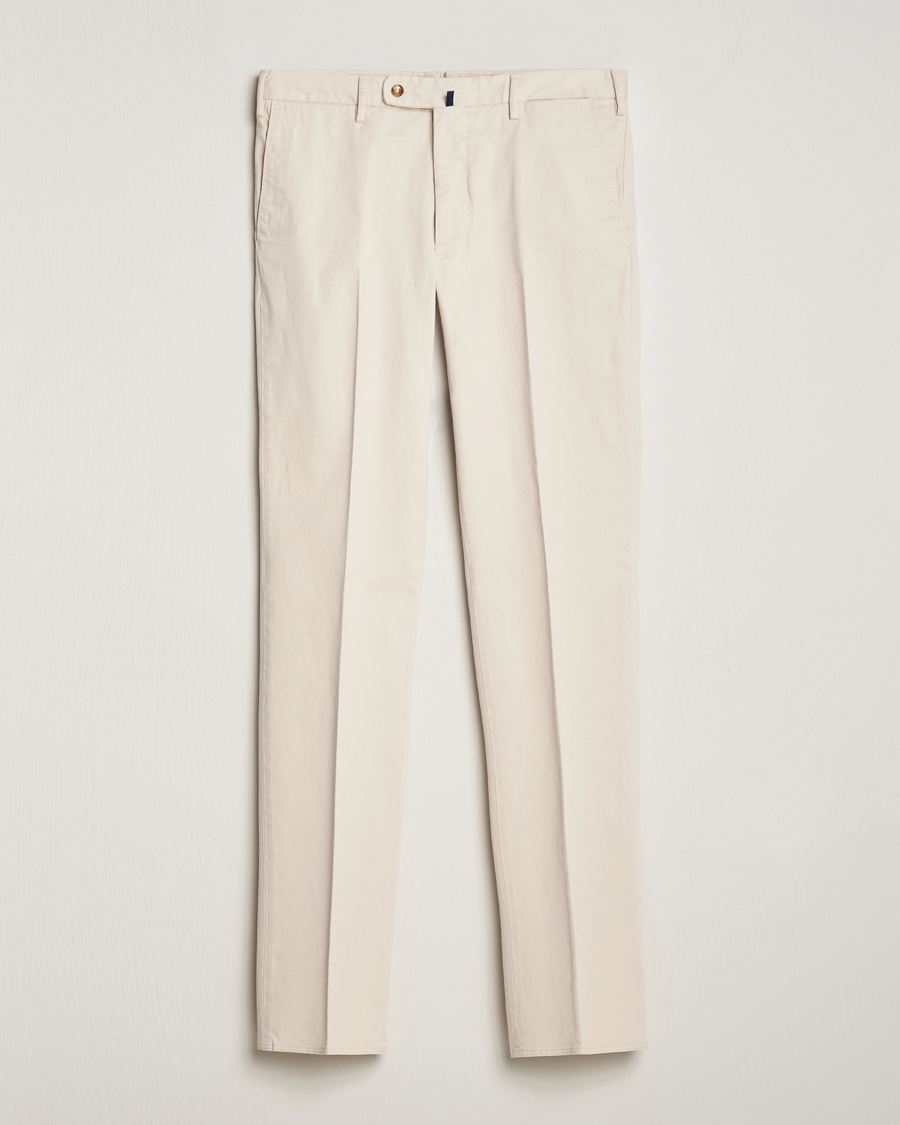Homme | Pantalons | Incotex | Regular Fit Cotton Chinos Off White