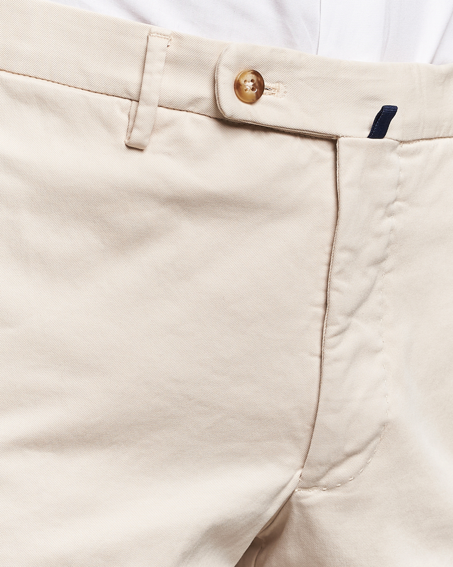Homme | Pantalons | Incotex | Regular Fit Cotton Chinos Off White