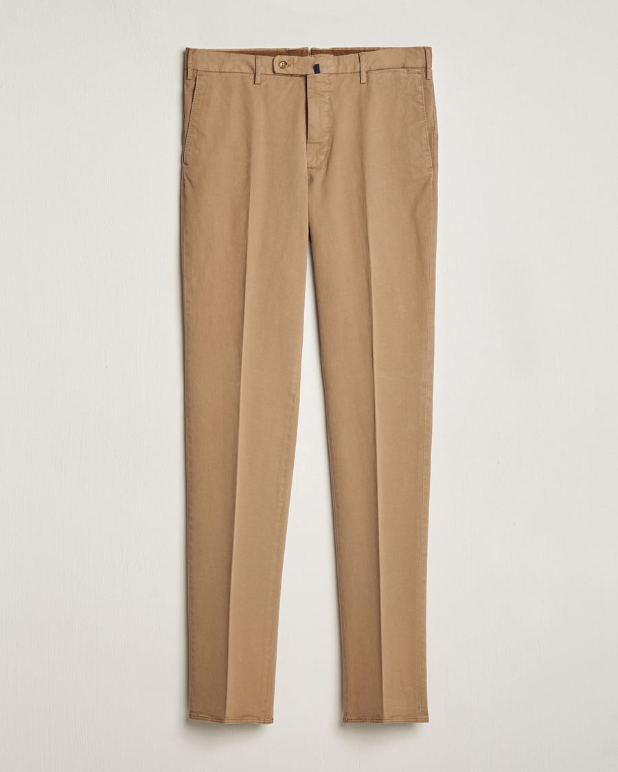 Homme | Pantalons | Incotex | Regular Fit Cotton Chinos Beige