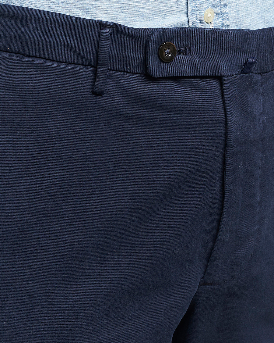 Homme | Pantalons | Incotex | Regular Fit Cotton Chinos Navy